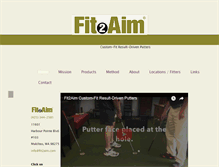 Tablet Screenshot of fit2aim.com